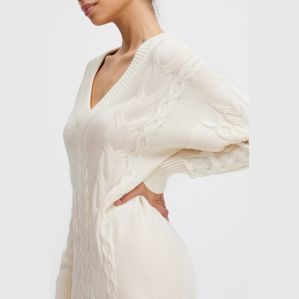 b.young Milo Cableknit Dress