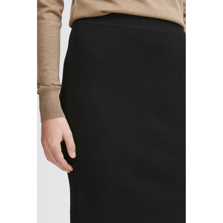 b.young Morla Ribbed Pencil Skirt