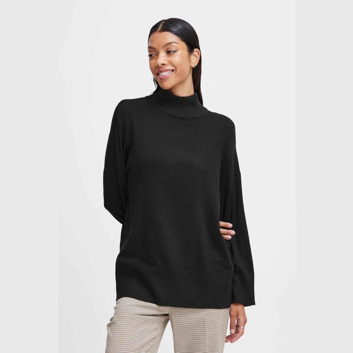 b.young Loose Tunic Knit Sweater