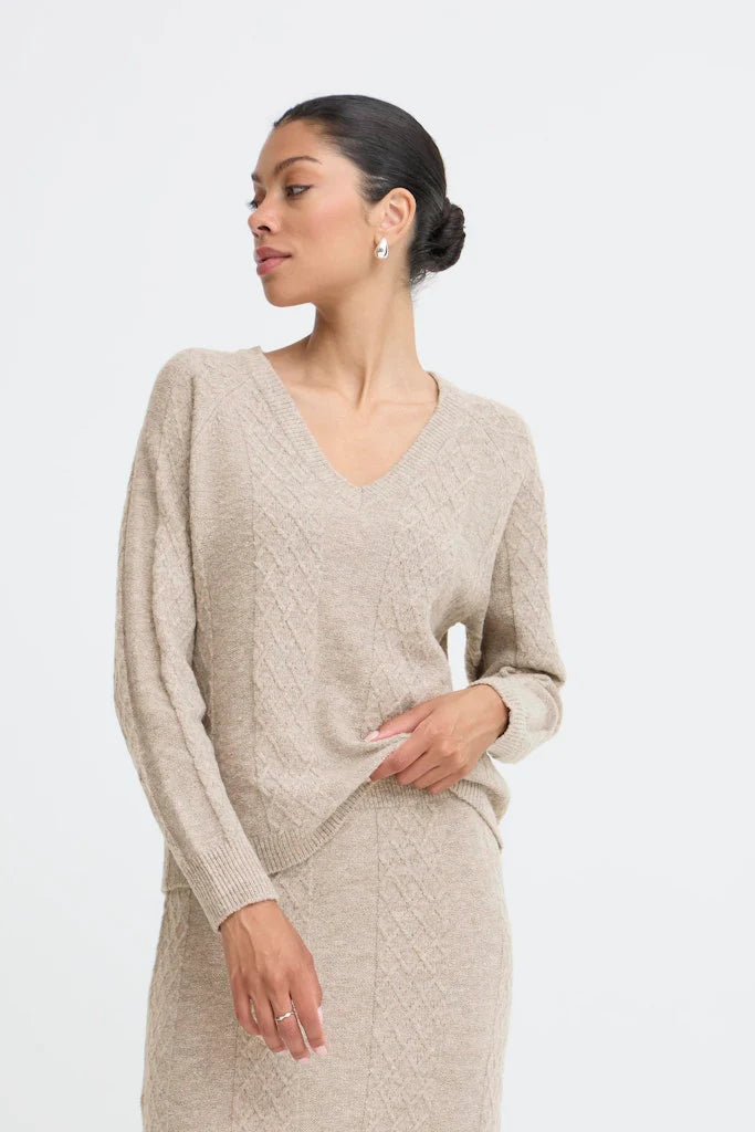 b.young Nikolina V Neck Jumper