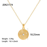 Vintage Zircon Heart Necklace DPJN49: 8