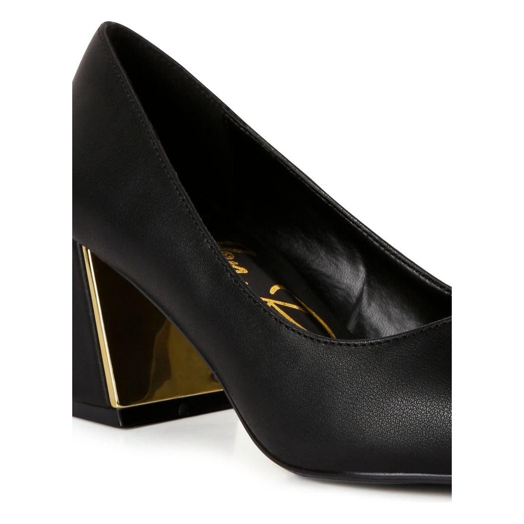 Golden Mirror Pump Heel