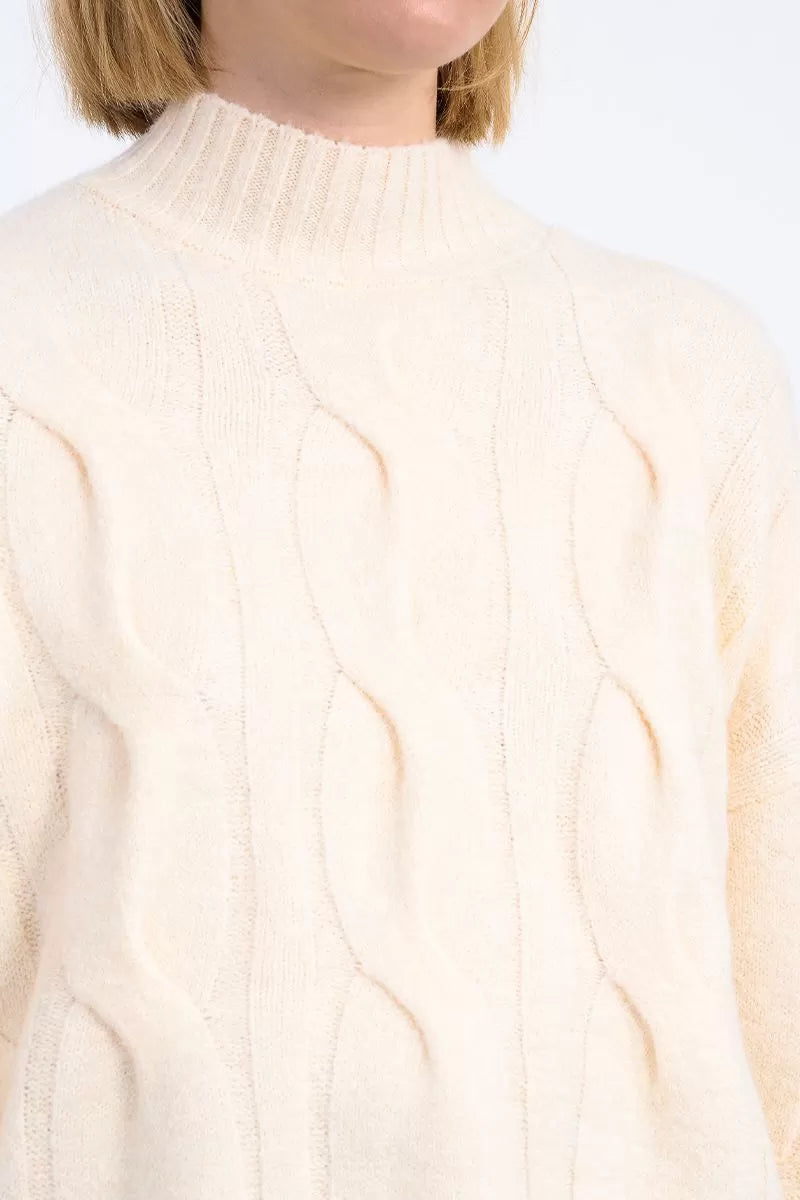 Molly Bracken Cable Knit Sweater