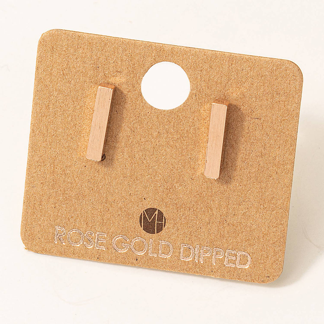 Dainty Mini Bar Stud Earrings
