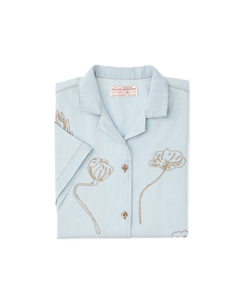 Filson Women's Short Sleeve Embroidered Camp Shirt