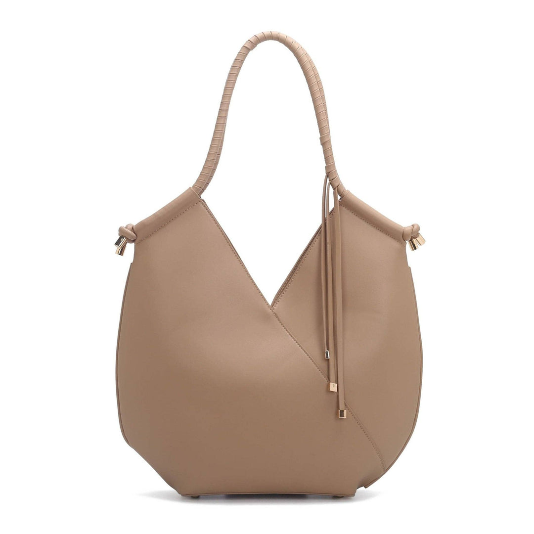 AS60156 Madison 2 in 1 Tote Bag and Wrislet Set: Brown