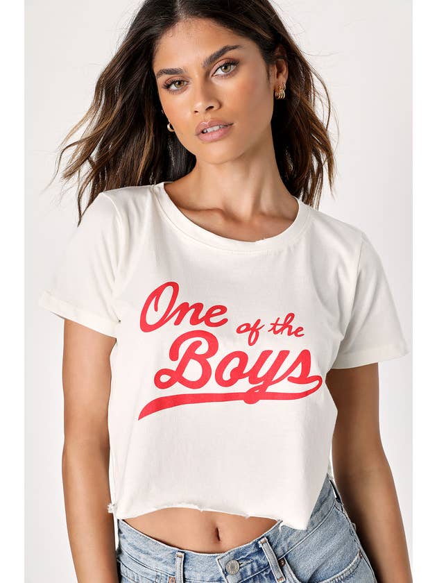 One of the Boys Cropped Tee Shirt 