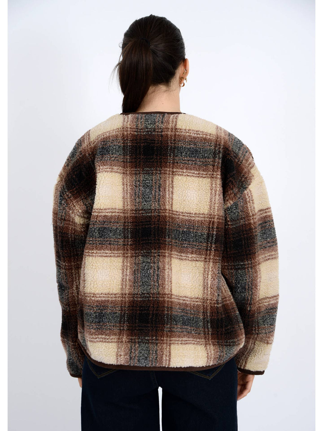 Lola's Room Sherpa Cord Trim Jacket