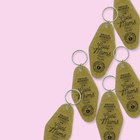 The Cool Moms Club Motel Keychain