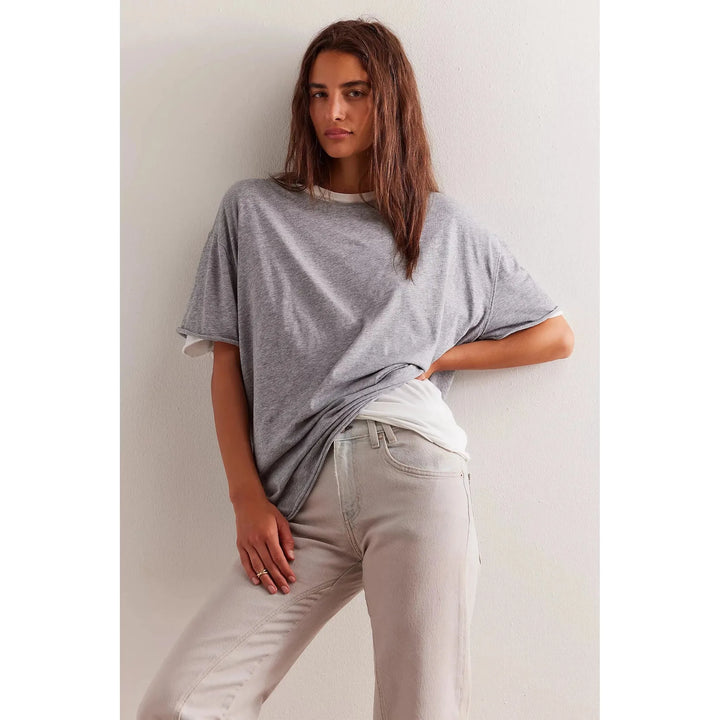 Free People Nina Crew Neck Tee