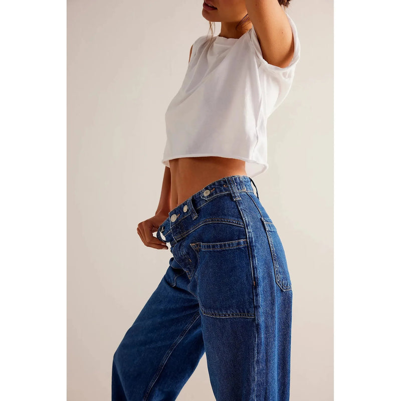 Free People Palmer Cuffed Jean Tunnel Vision