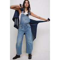 Free People Good Luck Barrel Overalls