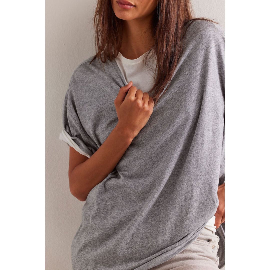 Free People Nina Crew Neck Tee