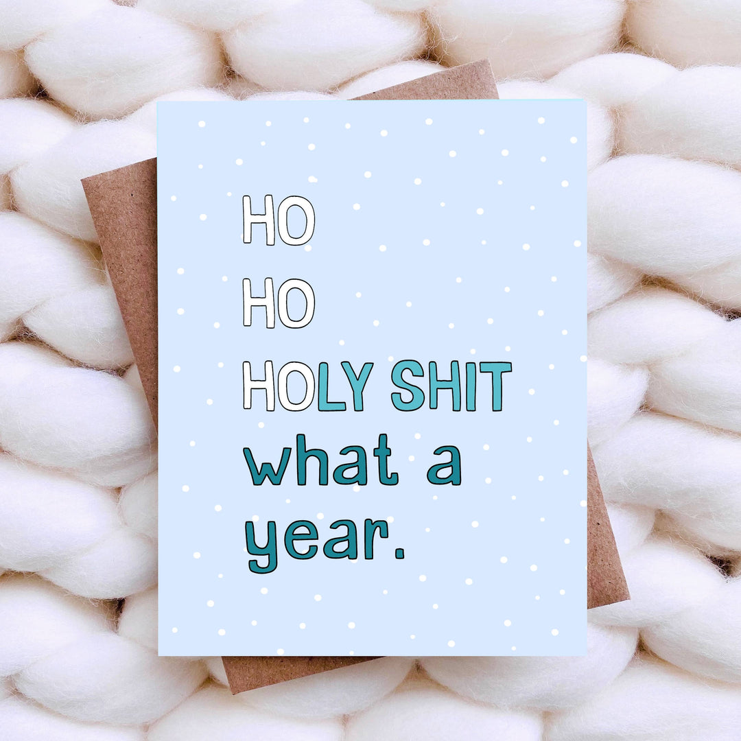 Ho Ho Ho Funny Christmas Card / Holiday Card / New Years Car