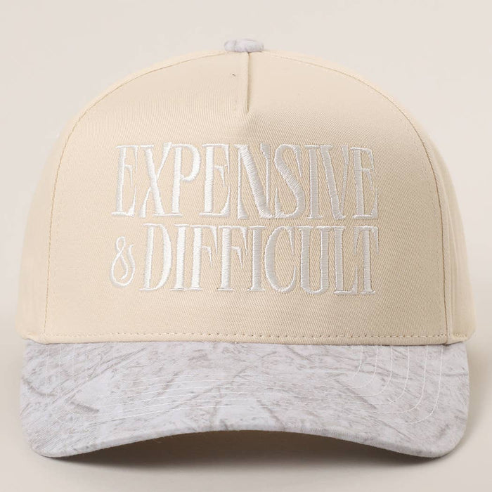 Expensive and Difficult  Embroidered Trucker Hat