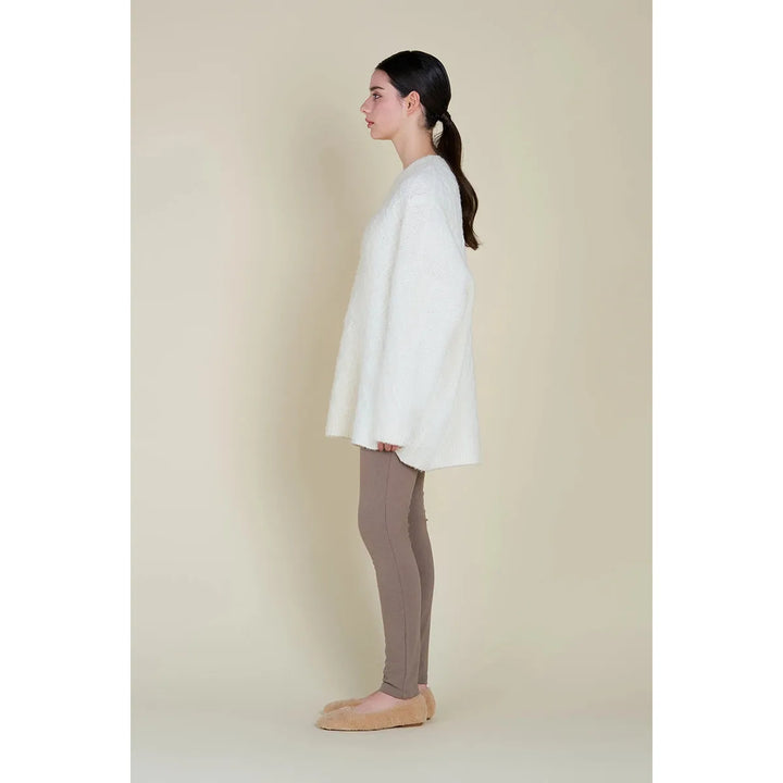 Contrast Cable Knit Sweater