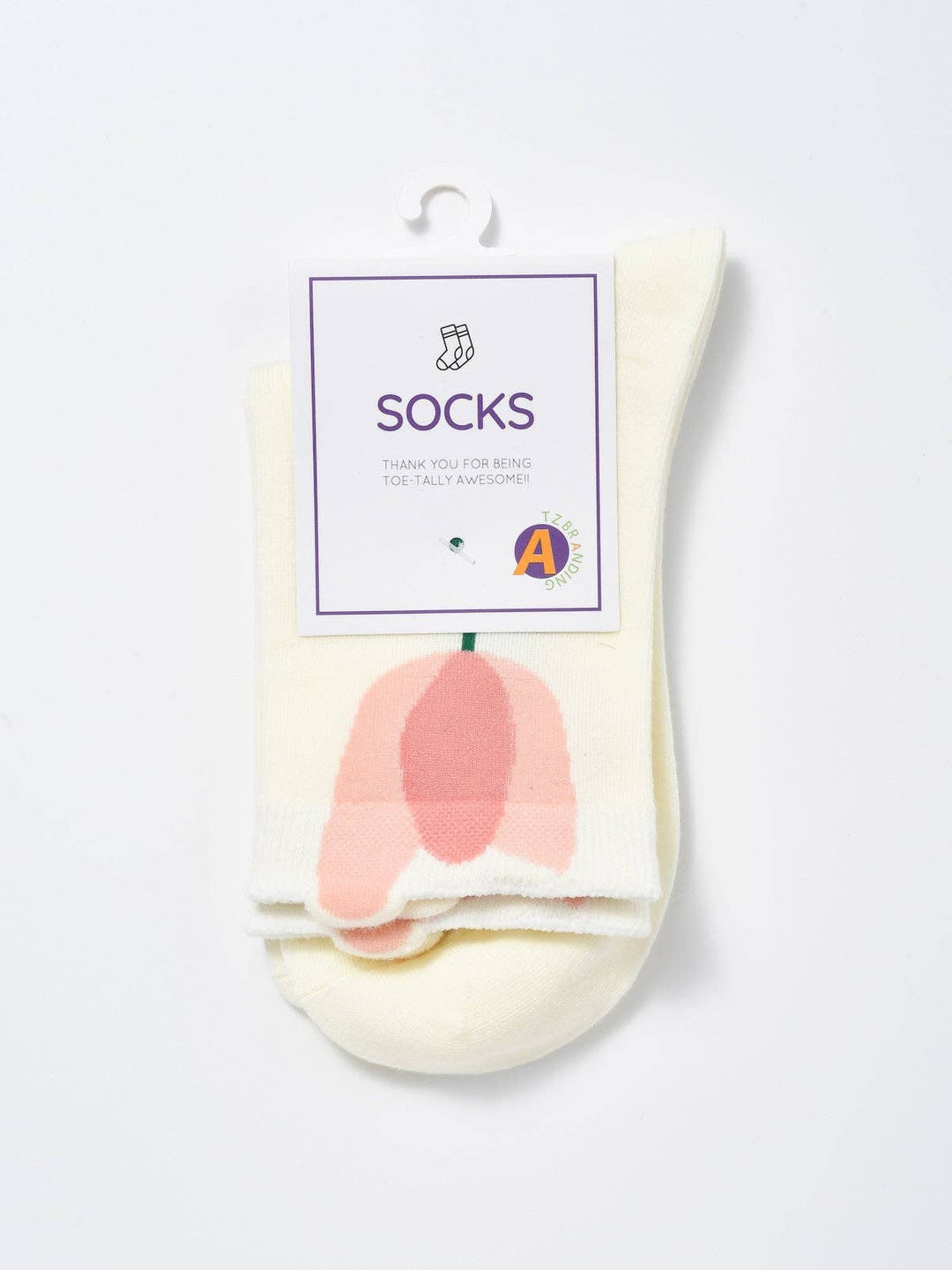 Colour Pop Flower Crew Socks