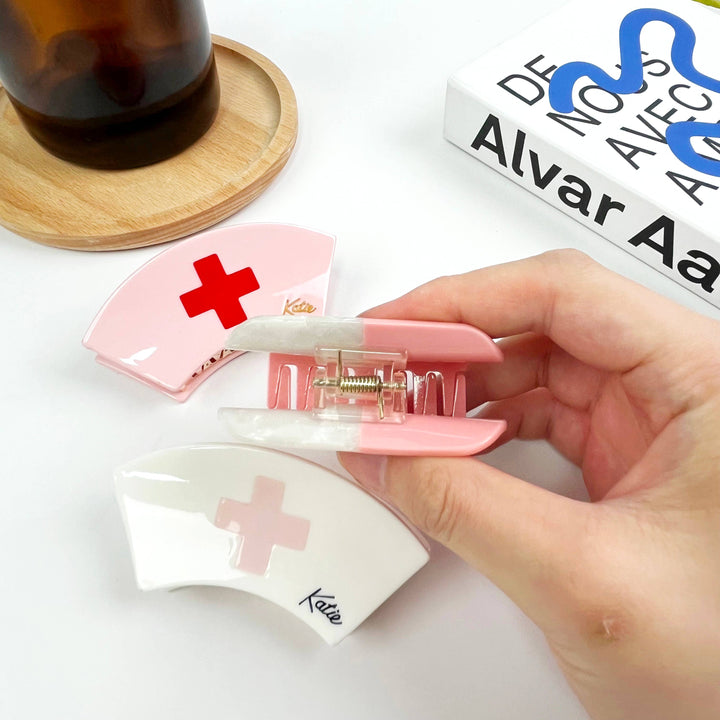 Acetate Pill Hair Clips,Nurses Day Hair Claw Clip: A