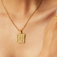 Vintage Zircon Heart Necklace DPJN49: 8