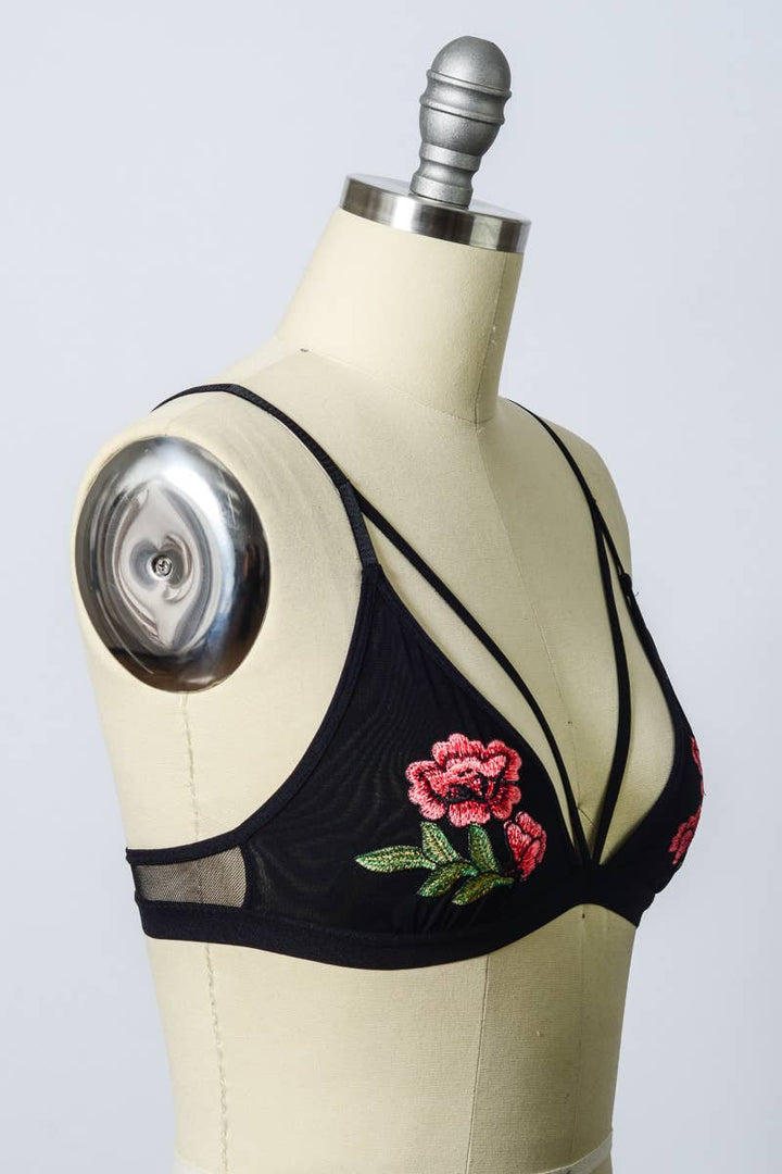Rose EmbroideryBralette