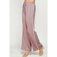 Rhinestone Cowgirl Satin Track Pants