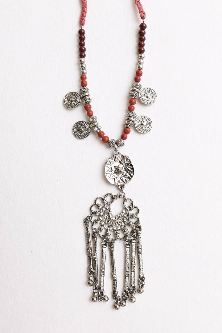 Charm Medallion Lariat Necklace