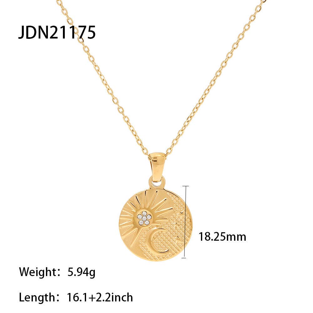 Vintage Zircon Heart Necklace DPJN49: 8