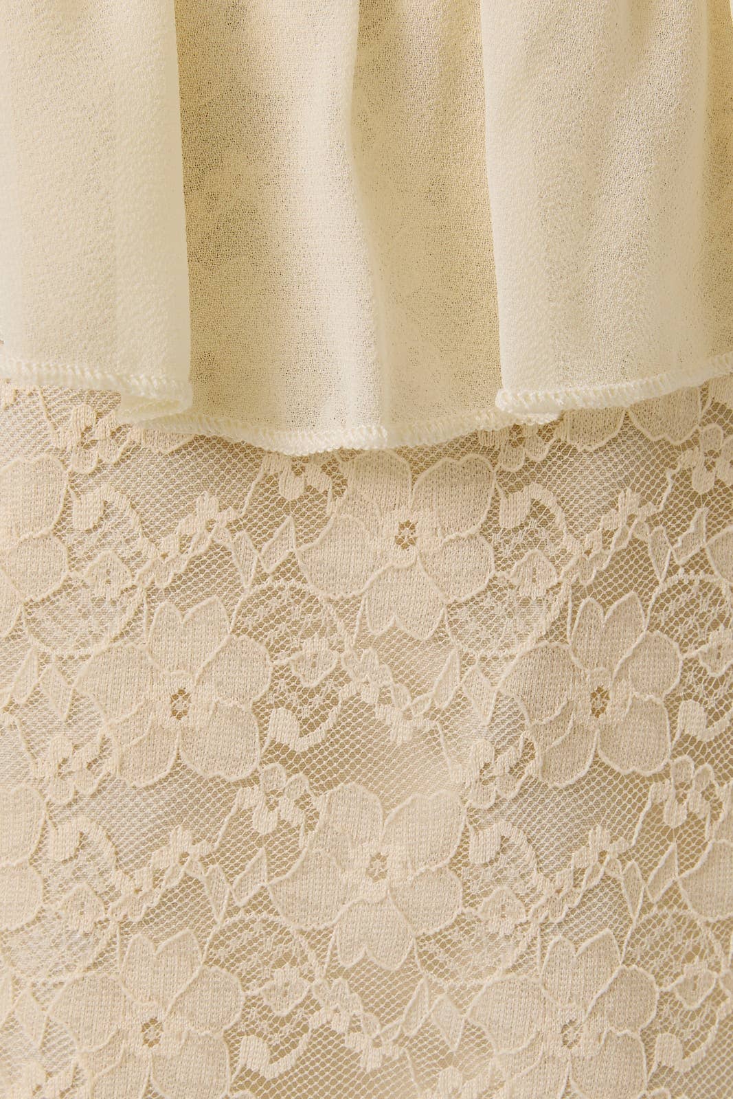 Mini Dress with Ruffles &amp; Lace