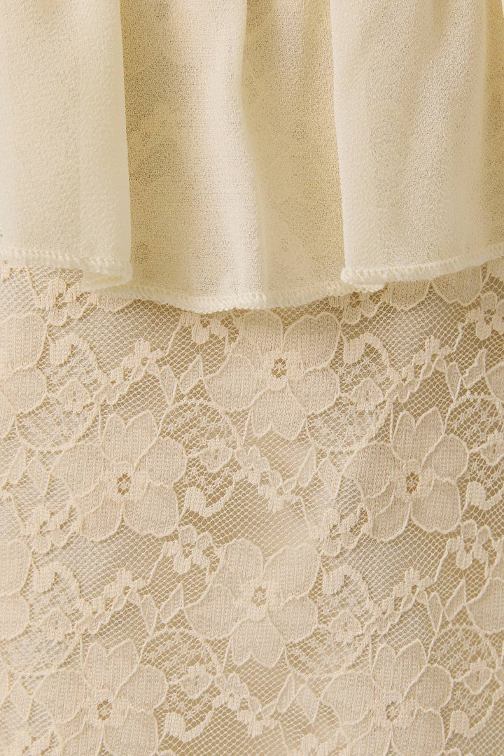 Mini Dress with Ruffles &amp; Lace