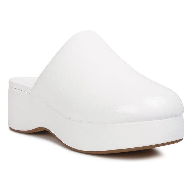 Platform Slip On Mules