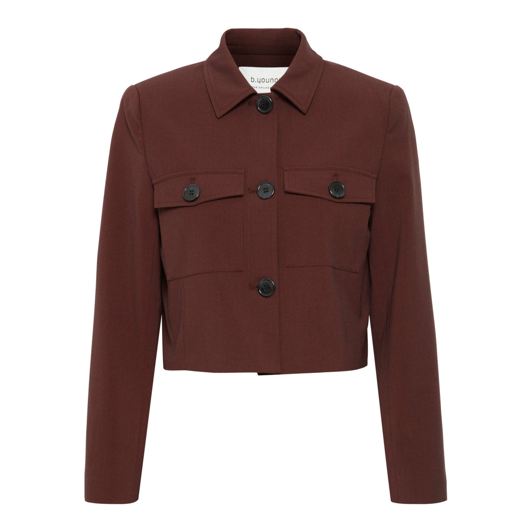 b.young Danta Cropped Pocket Blazer