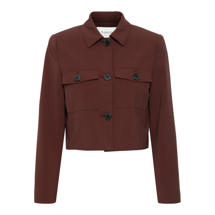 b.young Danta Cropped Pocket Blazer