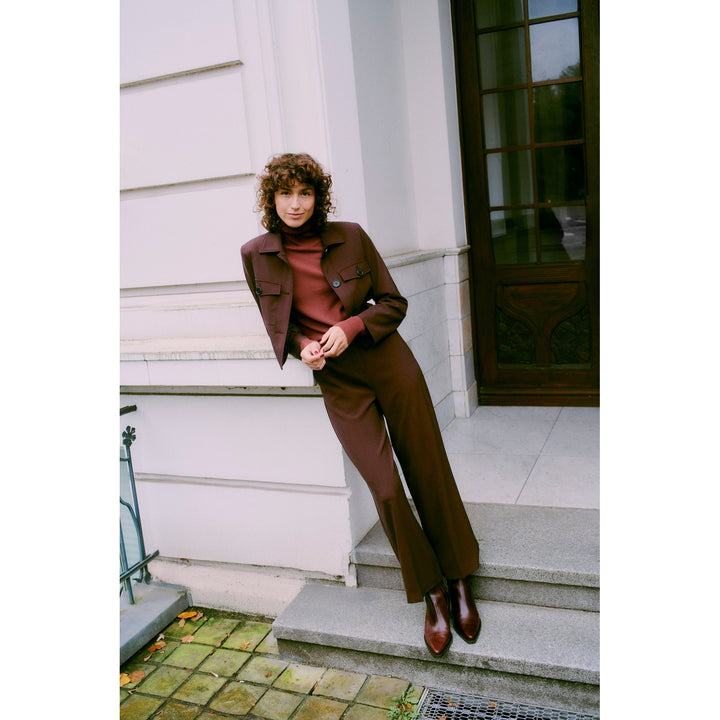 b.young Danta Cropped Pocket Blazer