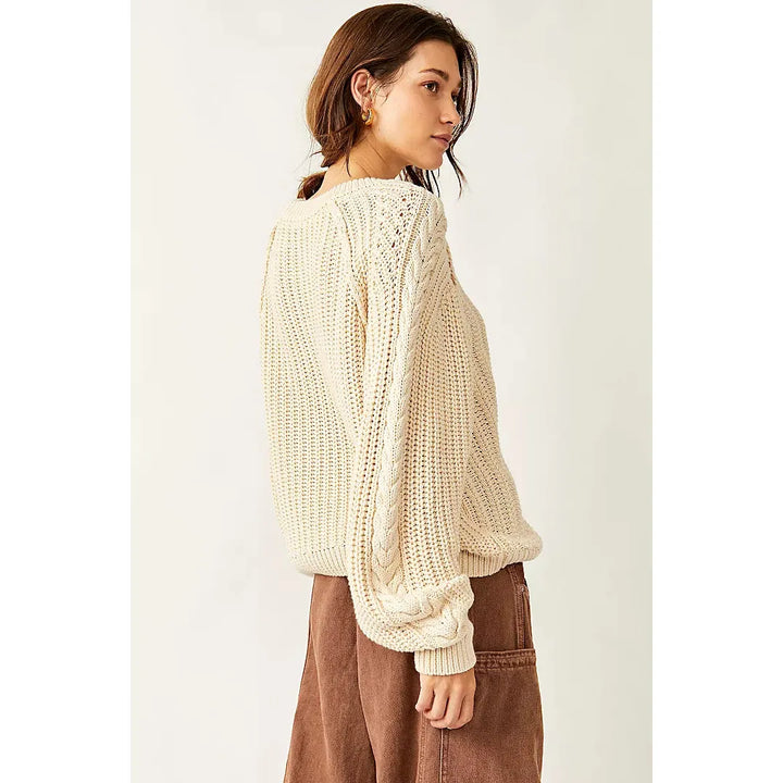 Free People Frankie Cable Knit Sweater