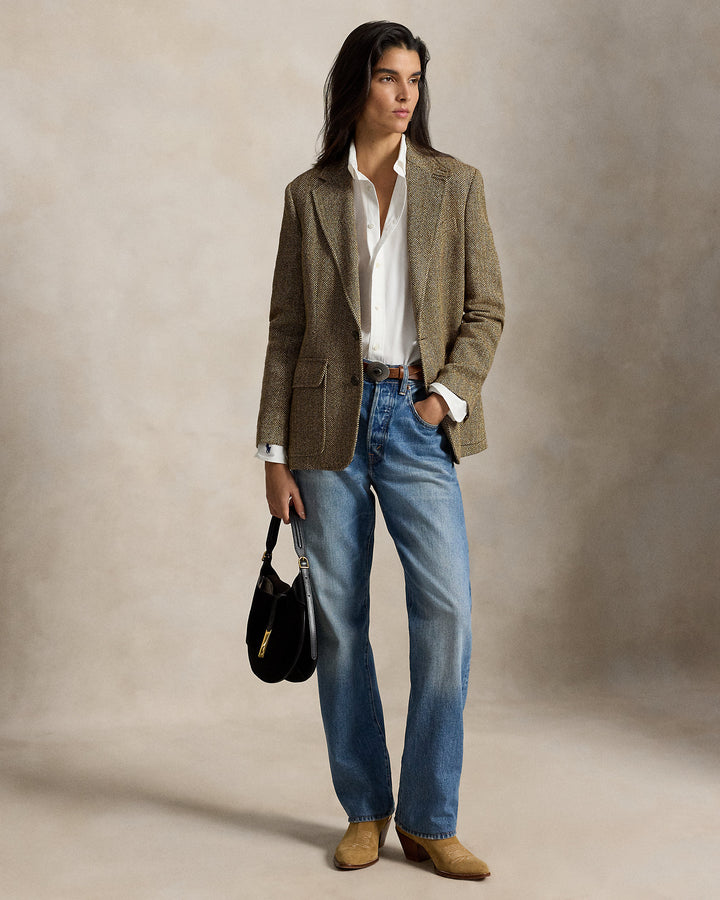 Polo Ralph Lauren Single-Breasted Herringbone Blazer