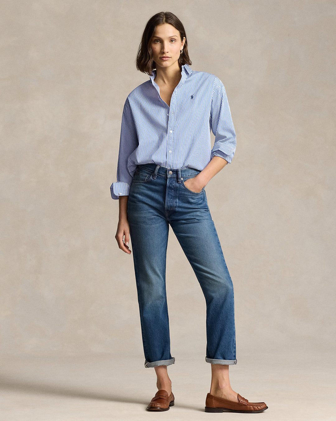 Polo Ralph Lauren Relaxed Fit Striped Cotton Shirt