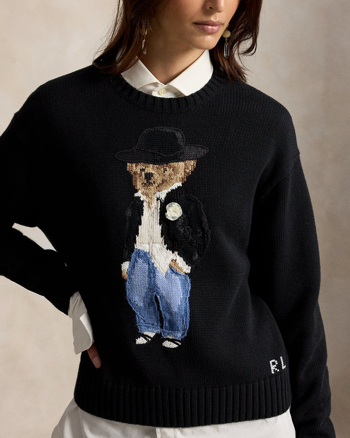 Holiday Polo Bear Cotton Crewneck