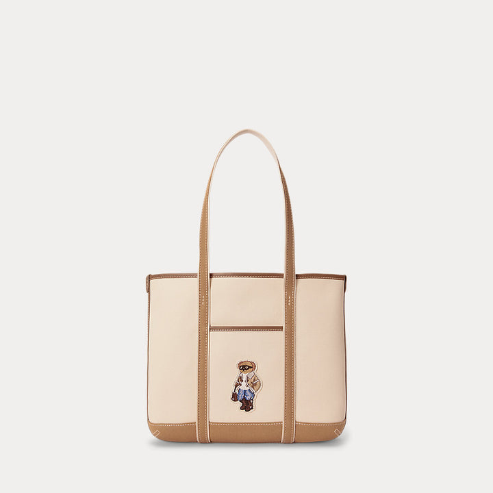 Polo Bear Canvas Small Shopper Tote