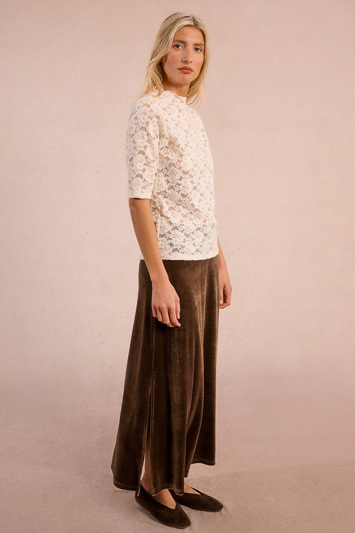 Molly Bracken Semi Sheer Lace Top