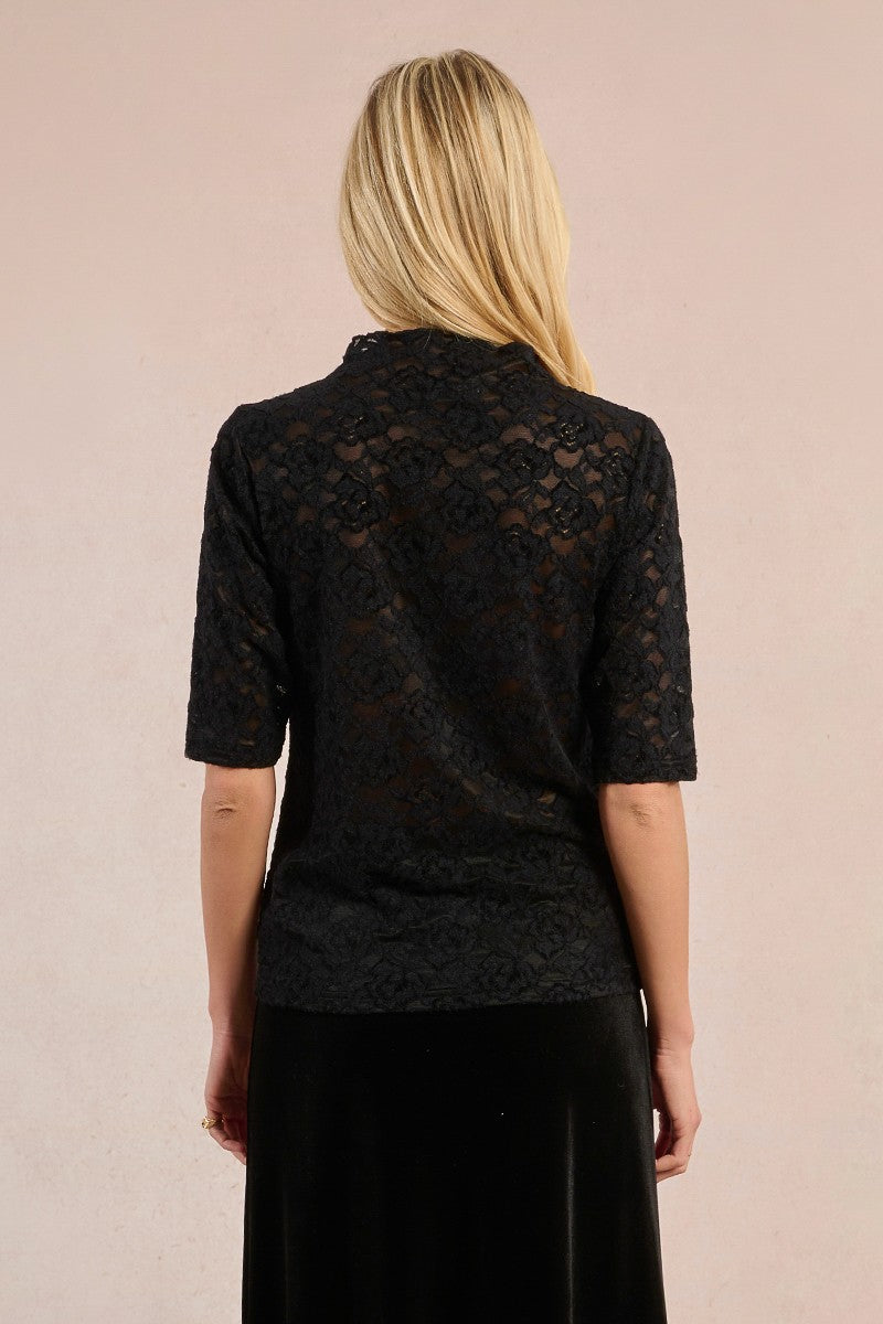 Molly Bracken Semi Sheer Lace Top