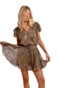 Molly Bracken Leopard Mini Skirt