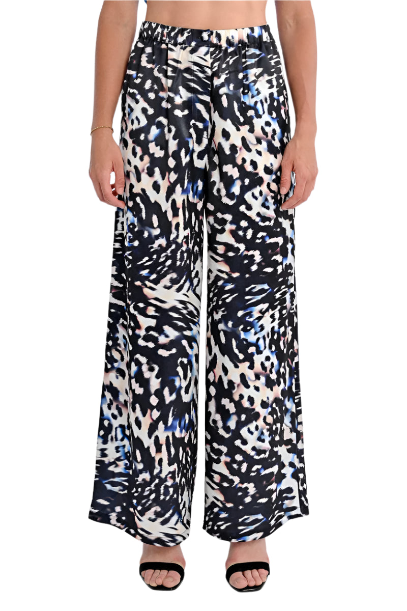 Molly Bracken Abstract Animal Print Pants