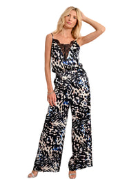 Molly Bracken Abstract Animal Print Pants