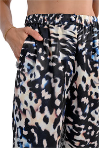 Molly Bracken Abstract Animal Print Pants