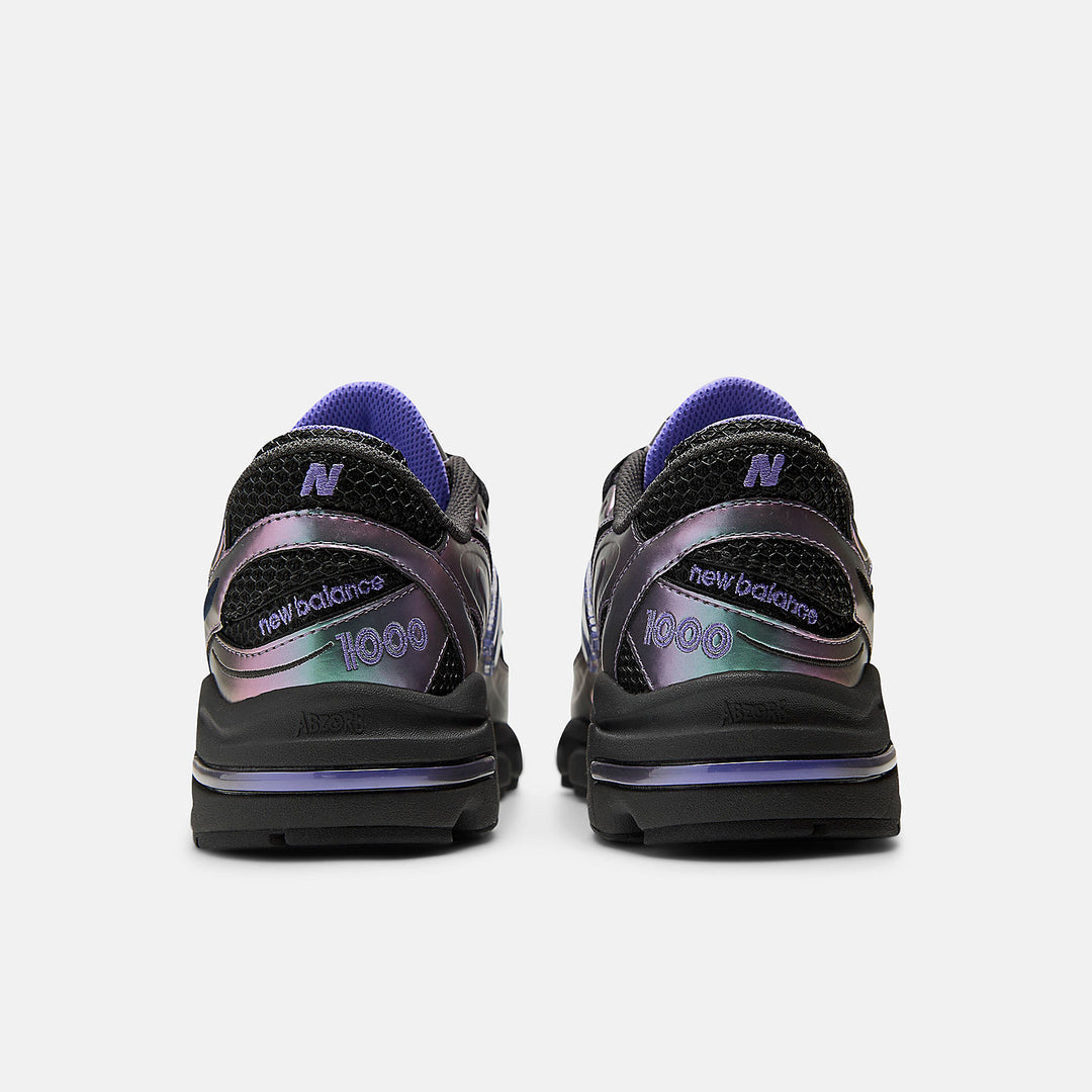 New Balance 1000 Faded Black with Electric Indigo