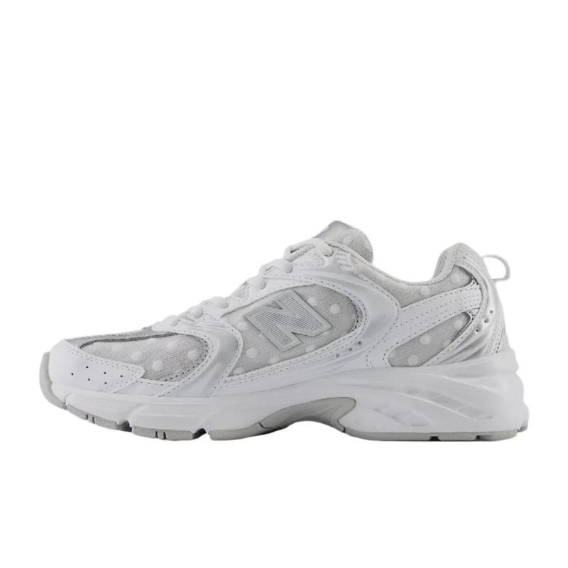 New Balance Womens 530 White with Silver Metalic