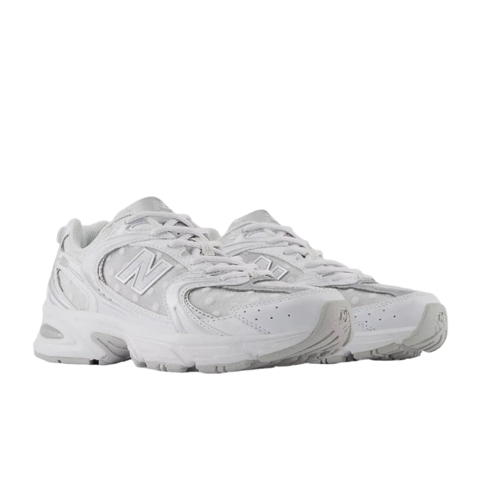 New Balance Womens 530 White with Silver Metalic