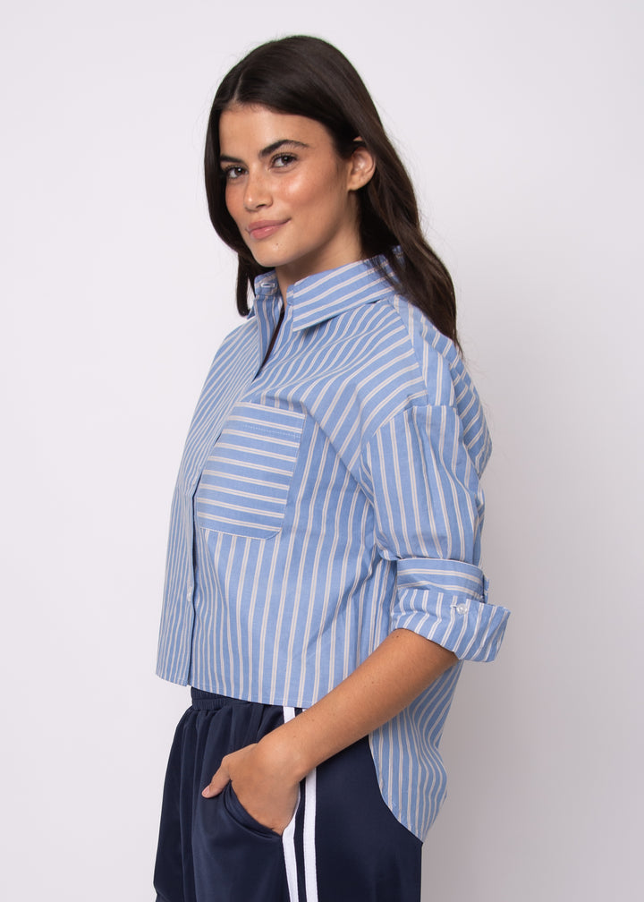 Lola's Room Crisp Crop Button Down