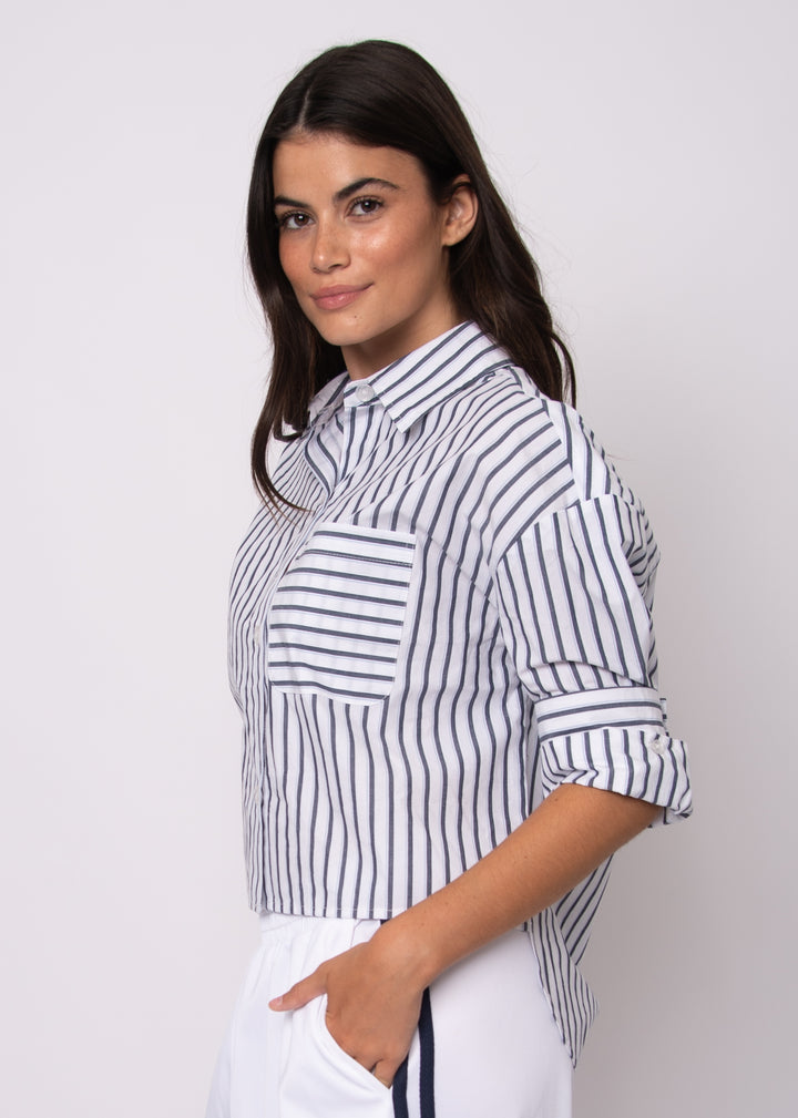 Lola's Room Crisp Crop Button Down