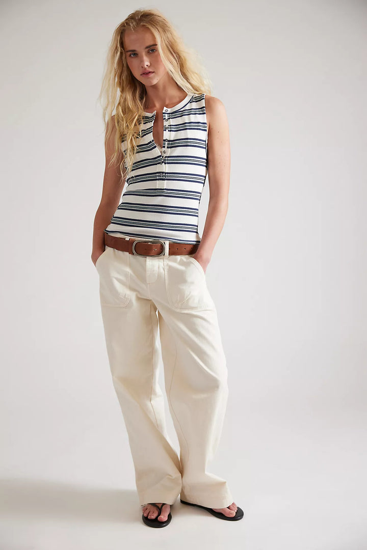 Free People Jamie Henley Striped Tank Top